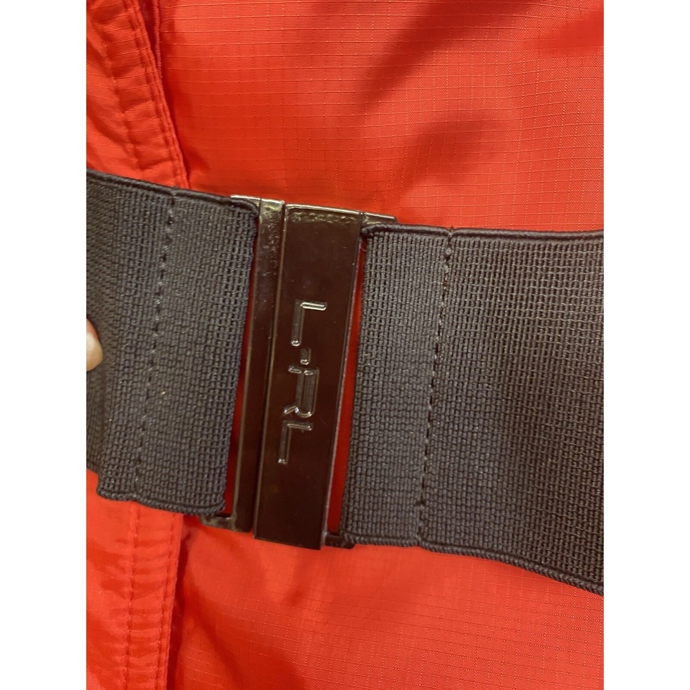 Lauren Ralph Lauren Red Ripstop Utility Jacket Belted LRL Puffer Coat Mens Small - Picture 5 of 12